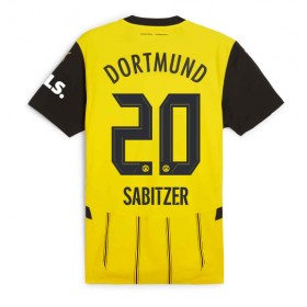 Borussia Dortmund Marcel Sabitzer #20 Hemmakläder 2024-25 Kortärmad